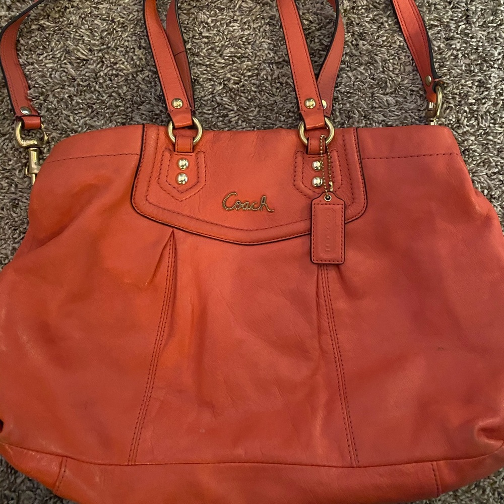 Coach Leather Ashley Carryall Tote